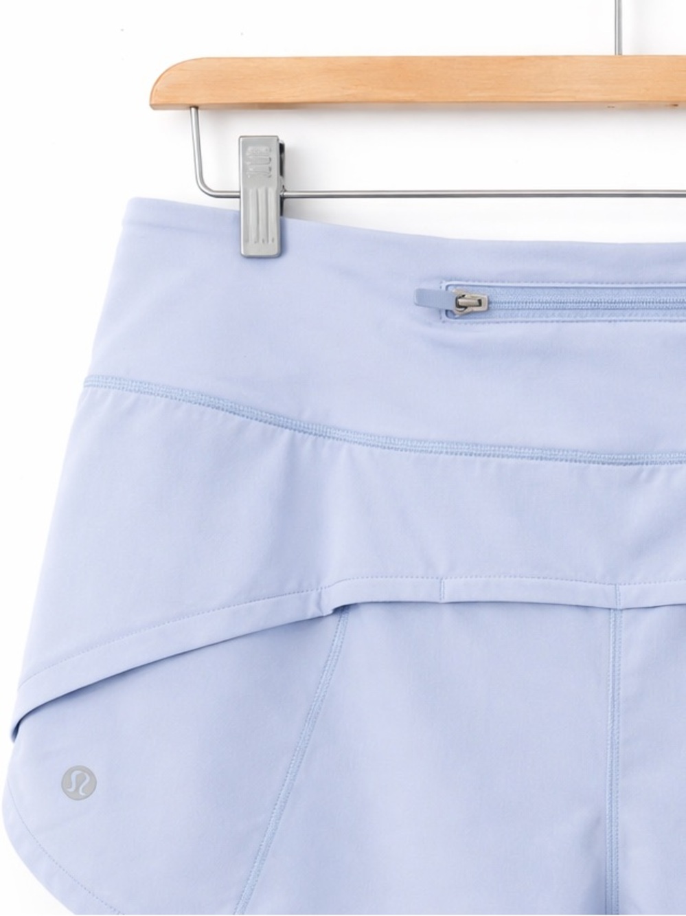 Lululemon Speed Up HR 2.5 Shorts Blue Linen Sz 8 Lined Running Athletic - Picture 5 of 7